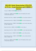 BIGGBY Drink Memorization UPDATED   ACTUAL   Exam Questions and CORRECT  Answers