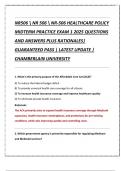 NR506 NR 506 NR-506 HEALTHCARE POLICY MIDTERM PRACTICE EXAMS Compilation Bundle with Complete Solutions 100&percnt; Verified Latest Update