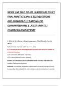 NR506 NR 506 NR-506 HEALTHCARE POLICY FINAL PRACTICE EXAMS Compilation Bundle with Complete Solutions 100&percnt; Verified Latest Update