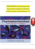 Test Bank For Psychopharmacology Drugs the Brain and Behavior 4th Edition By Meyer Nursing