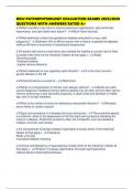 WCU PATHOPHYSIOLOGY EVALUATION EXAMS 2025&sol;2026 QUESTIONS WITH ANSWERS RATED A&plus;