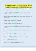SCA barista test lvl 1 UPDATED ACTUAL   Exam Questions and CORRECT Answers