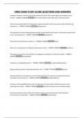 CBNS EXAM STUDY GUIDE QUESTIONS AND ANSWERS