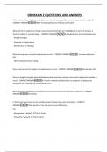 CBN EXAM 2 QUESTIONS AND ANSWERS