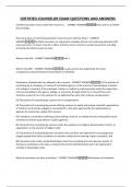 CERTIFIED COUNSELOR EXAM QUESTIONS AND ANSWERS