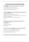 L&H STATE EXAM MD 2 QUESTIONS AND ANSWERS