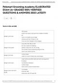 Petsmart Grooming Academy ELABORATED EXAM (A+ GRADED 100% VERIFIED) QUESTIONS & ANSWERS 2025 LATEST!!