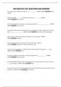 L&H PRACTICE TEST QUESTIONS AND ANSWERS