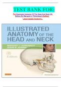 TEST BANK FOR&colon; For Illustrated Anatomy Of The Head And Neck 4th Edition By Margaret J&period; Fehrenbach &lpar;Author&rpar;  Latest Update Graded A&plus;&period;
