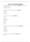 MAIC TEST 1 QUESTIONS AND ANSWERS