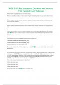 WGU D101 Pre Assessment Questions And Answers With Updated Study Solutions