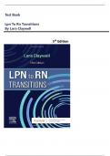 TEST BANK For LPN to RN Transitions 5th Edition by Lora Claywell PhD&vert;&vert; Complete Latest Guide A&plus;