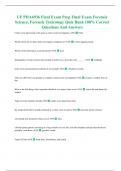 UF PHA6936 Final Exam Prep Final Exam Forensic Science&comma; Forensic Toxicology Quiz Bank 100&percnt; Correct Questions And Answers