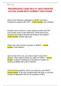 PROGRESSIVE CARE RN A V1 2025 UPDATED  ACTUAL EXAM WITH CORRECT SOLUTIONS&period;