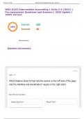WGU D103 Intermediate Accounting 1 Units 2-4 &lpar;JGV1&rpar; &vert; Pre-assessment Questions and Answers &vert; 2025 Update &vert; 100&percnt; Correct&period;