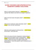 UA BSC 108 EXAM 2 2025 UPDATED ACTUAL  EXAM WITH CORRECT SOLUTIONS&period; 
