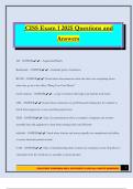 CISS Exam 1 2025 Questions and Answers