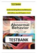 Test bank for Understanding Abnormal Behavior 12th Edition&comma; Sue &vert; Complete Guide A&plus;