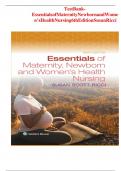 Test Bank&colon; Essentials of Maternity&comma; Newborn&comma; and Women&rsquo;s Health&comma; 6th Edition by Susan Ricci - All Chapters and Rationals Included