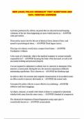 NEW &lpar;2025&rpar; POLICE SERGEANT TEST QUESTIONS AND 100&percnt; VERIFIED ANSWERS