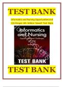 Test Bank For Informatics and Nursing 6th Edition by Jeanne Sewell&comma; ISBN&semi;978-1496394064&comma;All Chapters Fully Covered Complete Guide A&plus;&vert;&vert;NEWEST VERSION&vert;&vert;&period;