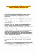 POLICE SERGEANT TEST QUESTIONS AND FULLY CORRECT ANSWERS LATEST 2025-2026
