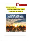 Solution Manual for Financial Accounting 11th Edition Robert Libby&comma; Patricia Libby&comma; Complete Chapters 1 - 13&comma; Verified Newest Version
