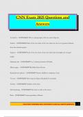 CNN Exam 2025 Questions and Answers
