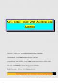 CNN notes &ndash; exam 2025 Questions and Answers
