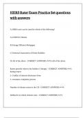 HERS Rater Exam Practice Set questions with answers&comma;