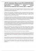 ABCTE United States History Exam 2025 COMPREHENSIVE EXAM QUESTIONS &vert;FREQUENTLY TESTED QUESTIONS &vert;RECENTLY TESTING REAL EXAM QUESTIONS&vert;VERIFIED SOLUTIONS &lpar;100&percnt; CORRECT&rpar;