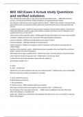 BIO 163 Exam 3 Actual study Questions and verified solutions