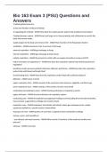 Bio 163 Exam 3 &lpar;PSU&rpar; Questions and Answers
