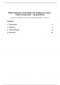 HESI Pediatrics Exit&sol;HESI Exit Pediatrics Exam &ndash; Latest 2025&sol;2026 &ndash; 55 Questions