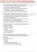 CDM Test 2025 COMPLETE EXAM QUESTIONS AND VERIFIED ANSWERS&vert; 100&percnt; ACCURATE SOLUTIONS&vert;ALREADY GRADED A&plus;