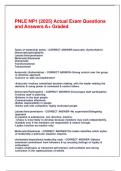 PNLE NP1 &lpar;2025&rpar; Actual Exam Questions and Answers A&plus; Graded&period;