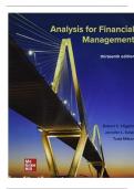 Solutions for Analysis for Financial Management&comma; 13th Edition by Robert C&period; Higgins&comma; All Chapters 1-9&vert;Complete Guide A&plus;
