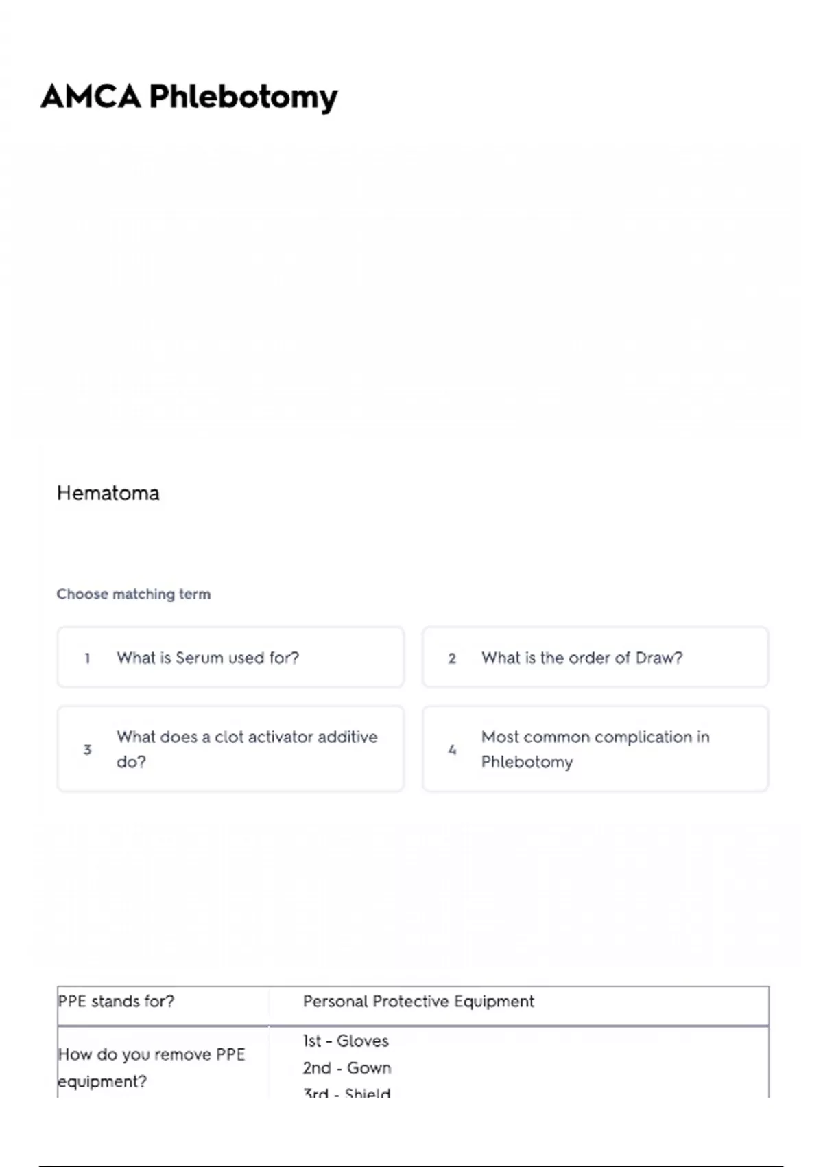 AMCA Phlebotomy 2025/2026 Comprehensive Study Guide – A detailed ...