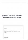  PN 4004 FINAL EXAM 202526 &vert;GUARANTEED ACCURATE ANSWERS &vert;LATEST VERSION 