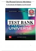Test Bank for The Physical Universe&comma; 18th Edition by Konrad Krauskopf&comma;