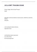 UCLA EMT TRAUMA EXAM &lbrack;2025 EXAM&rsqb; ACTUAL QUESTIONS AND DETAILED ANSWERS &vert; 100&percnt; VERIFIED CORRECT &vert; GRADE A&plus;