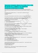 TRAUMA NURSING PROCESS &lpar;TNP&rpar; TNCC 9TH ED WITH ALL CORRECT & VERIFIED ANSWERS &lpar;UPDATED TO PASS&rpar;