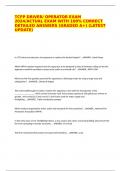 TCFP DRIVER&sol; OPERATOR EXAM 2024&sol;ACTUAL EXAM WITH 100&percnt; CORRECT DETAILED ANSWERS &lpar;GRADED A&plus;&rpar; &lpar;LATEST UPDATE&rpar;