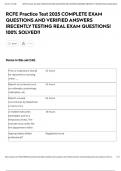 RCFE Practice Test 2025 COMPLETE EXAM QUESTIONS AND VERIFIED ANSWERS &vert;RECENTLY TESTING REAL EXAM QUESTIONS&vert; 100&percnt; SOLVED&excl;&excl;