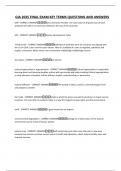 GIA 2025 FINAL EXAM KEY TERMS QUESTIONS AND ANSWERS