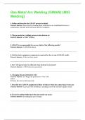 Gas Metal Arc Welding &lpar;GMAW&rpar; &lpar;MIG Welding&rpar; All Possible Questions and Answers with complete solution