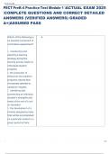 Exam &lpar;elaborations&rpar; PECT PreK-4 Practice  Module 1  
