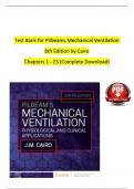 TEST BANK For Pilbeams Mechanical Ventilation 8th Edition by Cairo&vert; Verified Chapter's 1 - 23 &vert; Complete