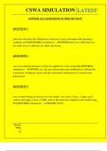  CSWA SIMULATION QUESTIONS AND ANSWERS 2025