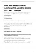 ELABORATED ANCC DOMAIN 1 QUESTIONS AND ANSWERS